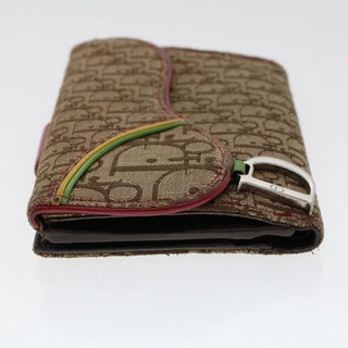 Dior Rasta Saddle Wallet Trotter Monogram Canvas and Leather Print Y2K Galliano