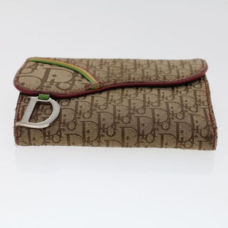 Dior Rasta Saddle Wallet Trotter Monogram Canvas and Leather Print Y2K Galliano