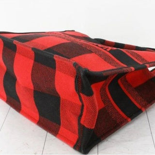 Christian Dior Plaid Medium Book Tote RARE