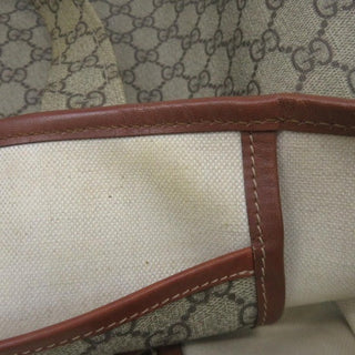 Gucci Jumbo Tote Supreme Coated Canvas Leather Trims
