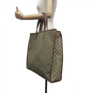 Gucci Jumbo Tote Supreme Coated Canvas Leather Trims