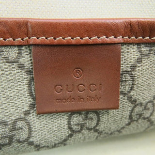 Gucci Jumbo Tote Supreme Coated Canvas Leather Trims