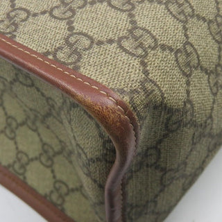 Gucci Jumbo Tote Supreme Coated Canvas Leather Trims