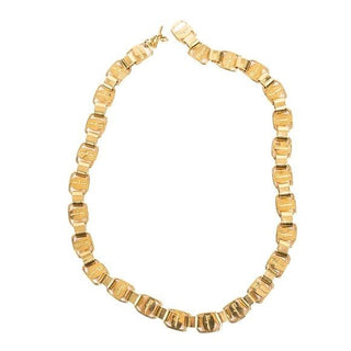 Salvatore Ferragamo 90s Vintage Gold Buckle Chain Link Necklace