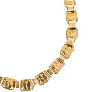 Salvatore Ferragamo 90s Vintage Gold Buckle Chain Link Necklace