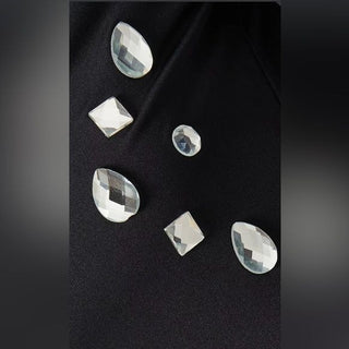 Dries Van Noten Crystal Embellished Long Sleeved Dress XS