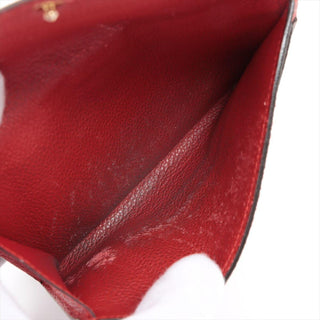 Louis Vuitton Pallas Compact Wallet Monogram Canvas Cherry Leather
