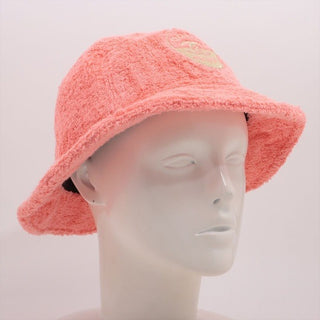 Chanel Pile Coco Beach Terry Cloth Pink Bucket Hat Cap