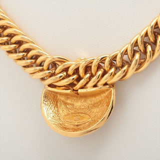 Chanel 31 RUE CAMBON 80s 24K Gold Plated Choker Chocker Necklace Medallion Coin