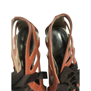 Proenza Schouler Leather Gladiator Sandals Kitten Wedge New With Box